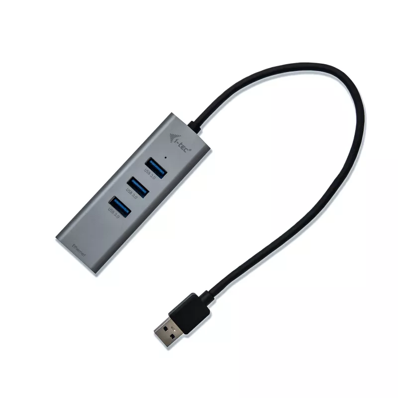 i-tec Metal USB 3.0 HUB 3 porty + Gigabit Ethernet adaptér