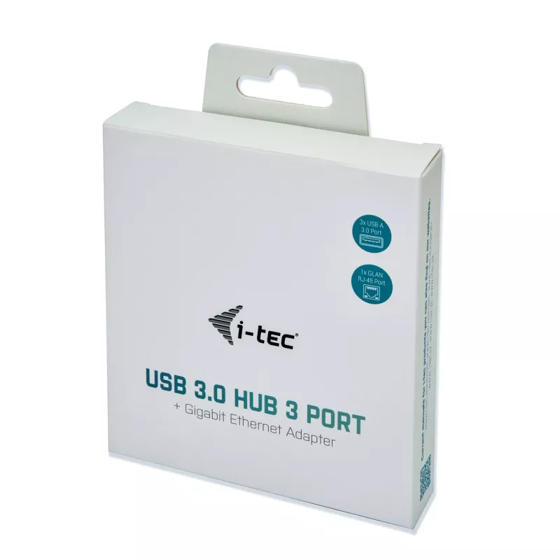 i-tec Metal USB 3.0 HUB 3 porty + Gigabit Ethernet adaptér