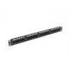 Lanberg PPU5-1024-B prepojovací panel, 24 portov, 1U, 19 palcov, Cat5e UTP, kovový, čierny