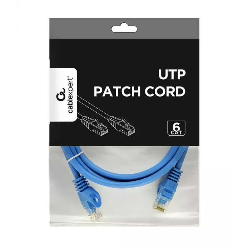 Sieťový kábel Gembird PP6U-2M RJ-45 Cat6 2 m modrý