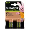 Duracell AAA (4 ks) nabíjateľná batéria nikel-metalhydridová (NiMH)