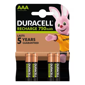 Duracell AAA (4 ks) nabíjateľná batéria nikel-metalhydridová (NiMH)