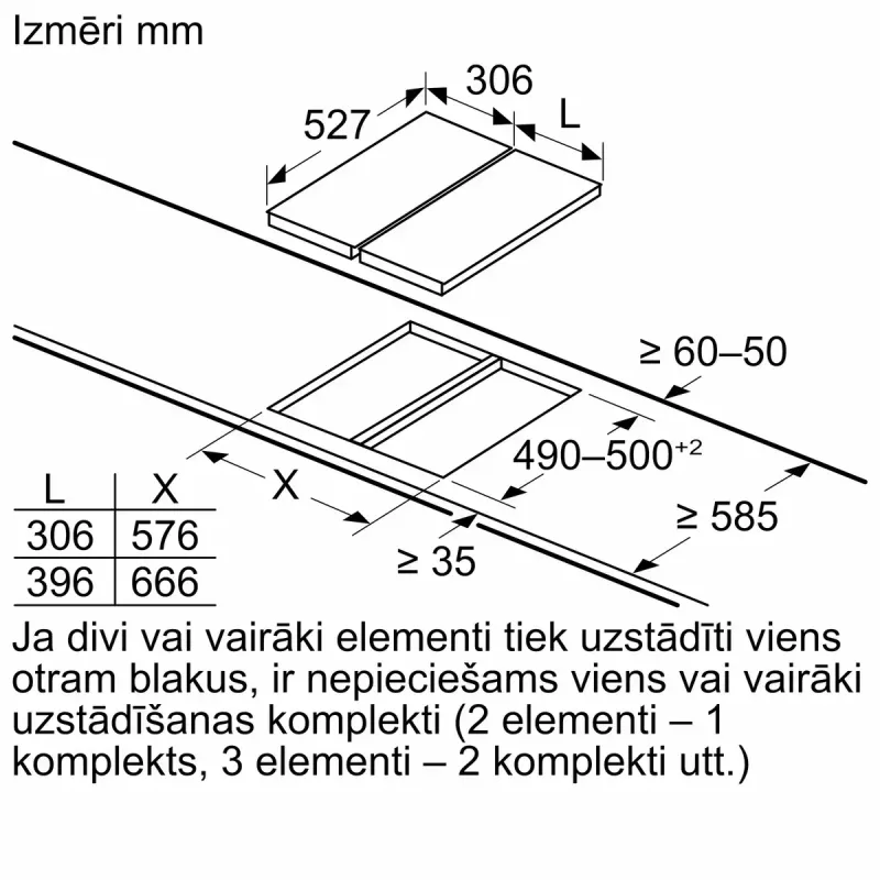 Bosch PIB375FB1E varná doska čierna, nerezová vstavaná indukčná varná doska 2 zóny