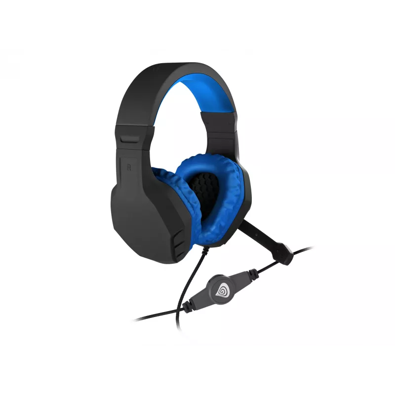 GENESIS Argon 200 Headset káblový herný headset čierny, modrý