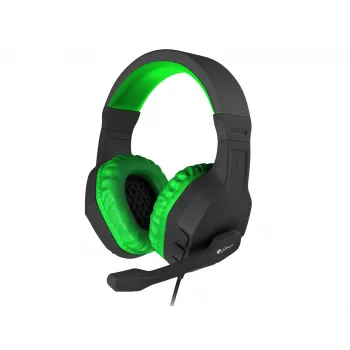 GENESIS Argon 200 Headset káblový herný headset čierny, zelený