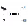 USB grafický adaptér Gembird A-USB3-CMAF-01 — USB Type-C na USB (USB 2.0 / 3.2 Gen 1), kompaktný čierny