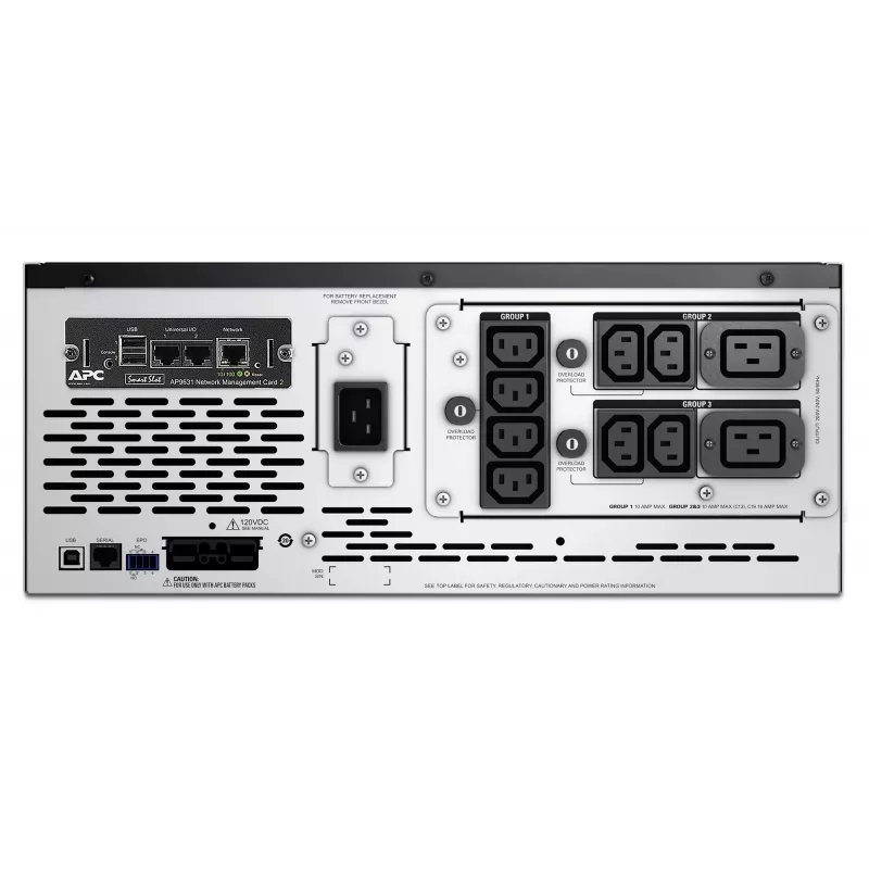 APC Smart-UPS X SMX2200HVNC - 2200VA, 8x C13 + 2x C19 výstup, USB, rozšíriteľná výdrž, malá hĺbka, NMC