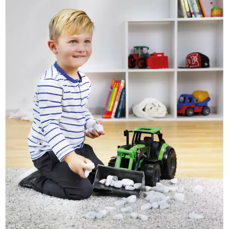 Lena Worxx 04613 Deutz-Fahr Agrotron detský traktor s čelným nakladačom, 1:15, 45 cm