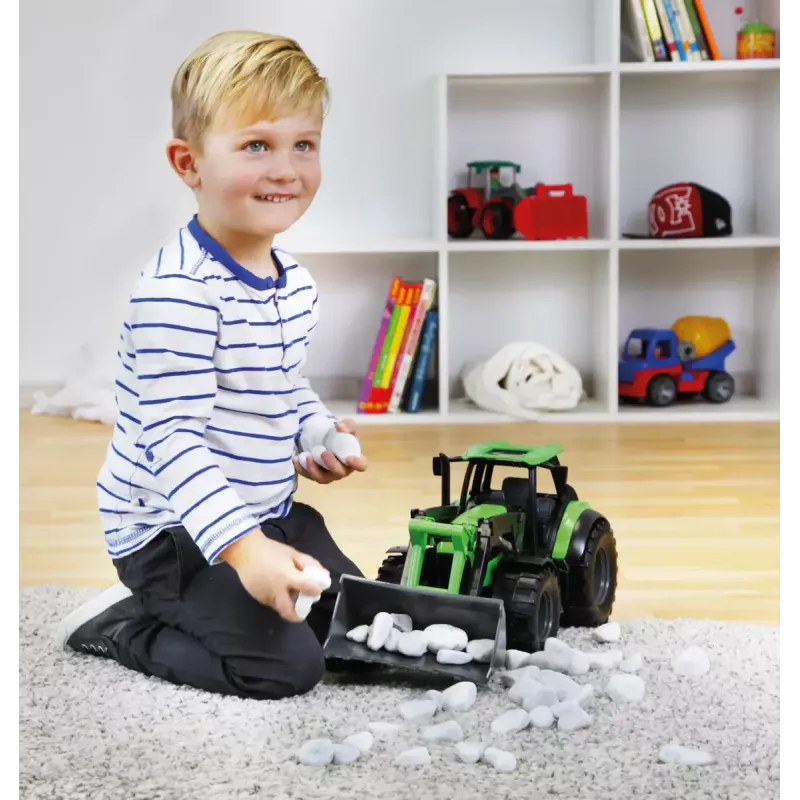 Lena Worxx 04613 Deutz-Fahr Agrotron detský traktor s čelným nakladačom, 1:15, 45 cm
