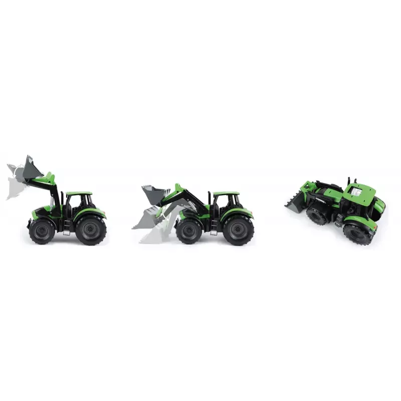 Lena Worxx 04613 Deutz-Fahr Agrotron detský traktor s čelným nakladačom, 1:15, 45 cm