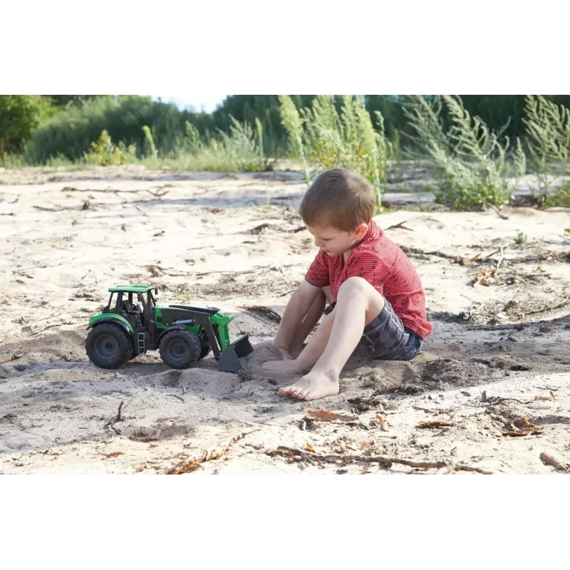 Lena Worxx 04613 Deutz-Fahr Agrotron detský traktor s čelným nakladačom, 1:15, 45 cm