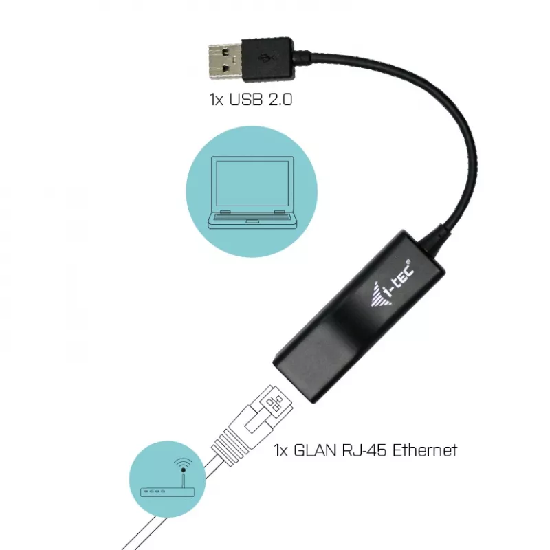 i-tec Advance USB 2.0 Fast Ethernet adaptér