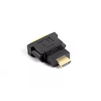 LANBERG kábel na zmenu pohlavia konektora HDMI (samec) na DVI-D (samica, 24+5) čierny, 1920x1080@60Hz, ABS puzdro
