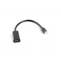 Video káblový adaptér LANBERG Mini DisplayPort (samec) na HDMI typ A (samica), 0,2 m, 1920x1200 @60Hz, DisplayPort 1.2, čierny