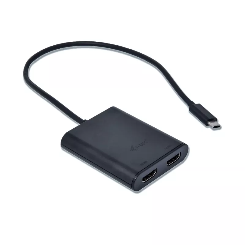i-tec USB-C 3.1 Dual 4K HDMI video adaptér, 3.2 Gen 1 (3.1 Gen 1), USB Type-C, HDMI výstup, 3840 x 2160 pixelov