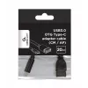 USB kábel Gembird A-OTG-CMAF3-01, USB‑C na USB‑A, 0,2 m, čierny