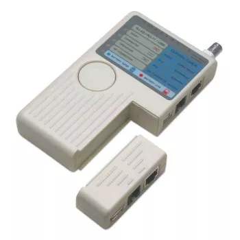 Intellinet 4-in-1 tester káblov, RJ-11, RJ-45, USB a BNC, test jedným tlačidlom
