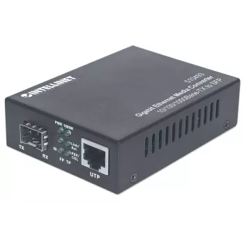 Intellinet Gigabit Ethernet na SFP mediálny konvertor, 10/100/1000Base-Tx na SFP slot, prázdny