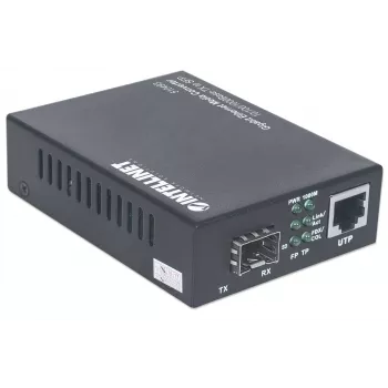 Intellinet Gigabit Ethernet na SFP mediálny konvertor, 10/100/1000Base-Tx na SFP slot, prázdny