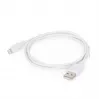Lightning kábel Gembird CC-USB2-AMLM-2M-W — 2 m, Lightning na USB A, USB 2.0, biely