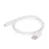 Lightning kábel Gembird CC-USB2-AMLM-2M-W — 2 m, Lightning na USB A, USB 2.0, biely