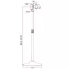 Techly ICA-TR10 stojan na reklamnú obrazovku 68,6 cm (27