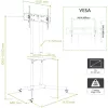 Techly podlahový vozík s odkladacou policou pre LCD/LED/Plazma 30-65 inch ICA-TR6