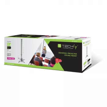 Techly stropný predlžovací stojan na projektor 30-37 cm strieborný ICA-PM 102S
