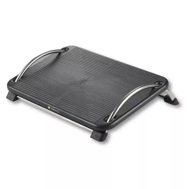 Techly ICA-FR 13 ergonomická nastaviteľná podnožka, nastavenie uhla, protišmyková, 43 x 28 cm, čierna