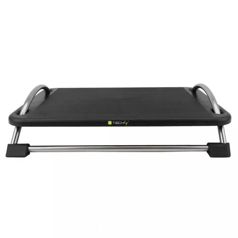 Techly ICA-FR 13 ergonomická nastaviteľná podnožka, nastavenie uhla, protišmyková, 43 x 28 cm, čierna