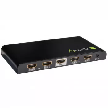 Techly IDATA HDMI-4K4 HDMI rozdeľovač 1x4, 4K x 2K (3840 x 2160), 3D, 36 bit, čierny