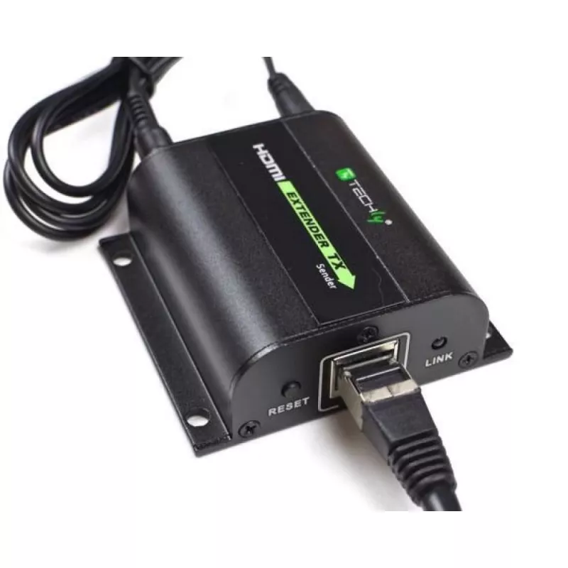 Techly predlžovač HDMI Full HD cez kábel Cat.5E / 6 / 6A / 7 max. 60 m autoreglovaný IDATA EXT-E70I