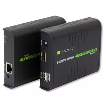 Techly IDATA HDMI-KVM2 KVM predlžovač vysielač a prijímač