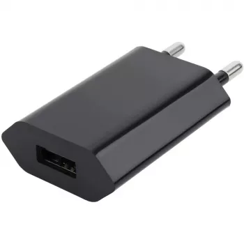Techly kompaktná nabíjačka USB 1A európska zástrčka čierna