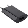 Techly kompaktná nabíjačka USB 1A európska zástrčka čierna