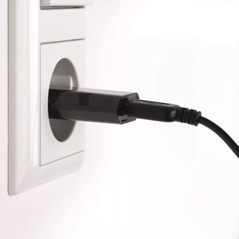Techly kompaktná nabíjačka USB 1A európska zástrčka čierna