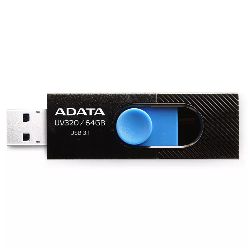 ADATA UV320 USB flash disk 64 GB USB Type-A 3.2 Gen 1 (3.1 Gen 1) čierny, modrý