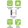 Techly nástenný držiak na LED LCD TV 42-80