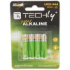 Techly blister 4 batérie High Power Mini Stilo AAA alkalické LR03 1,5V IBT-KAL-LR03T