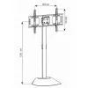 Techly ICA-TR12 vozík / stojan na TV 177.8 cm (70