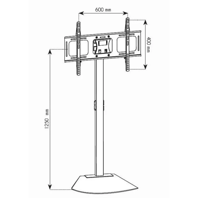 Techly ICA-TR12 vozík / stojan na TV 177.8 cm (70