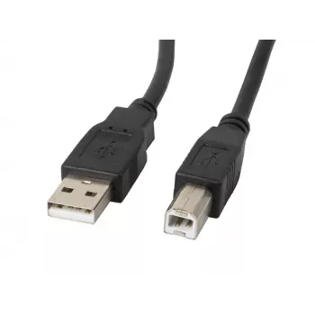LANBERG USB kábel USB 2.0 USB B – 3 m čierny