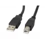 LANBERG USB kábel USB 2.0 USB B – 3 m čierny