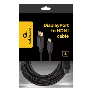 GEMBIRD kábel DisplayPort na HDMI 5 m