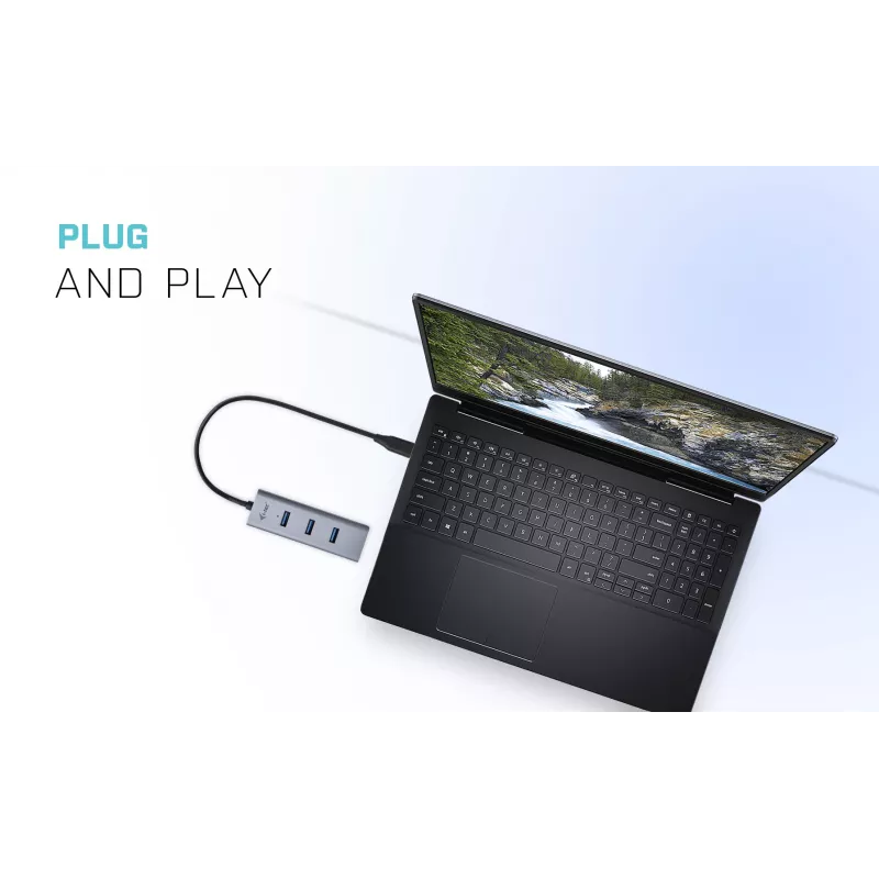 i-tec kovový USB-C HUB 4 porty