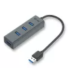 USB Hub i-tec kovový USB 3.0 HUB 4 porty