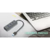 USB Hub i-tec kovový USB 3.0 HUB 4 porty
