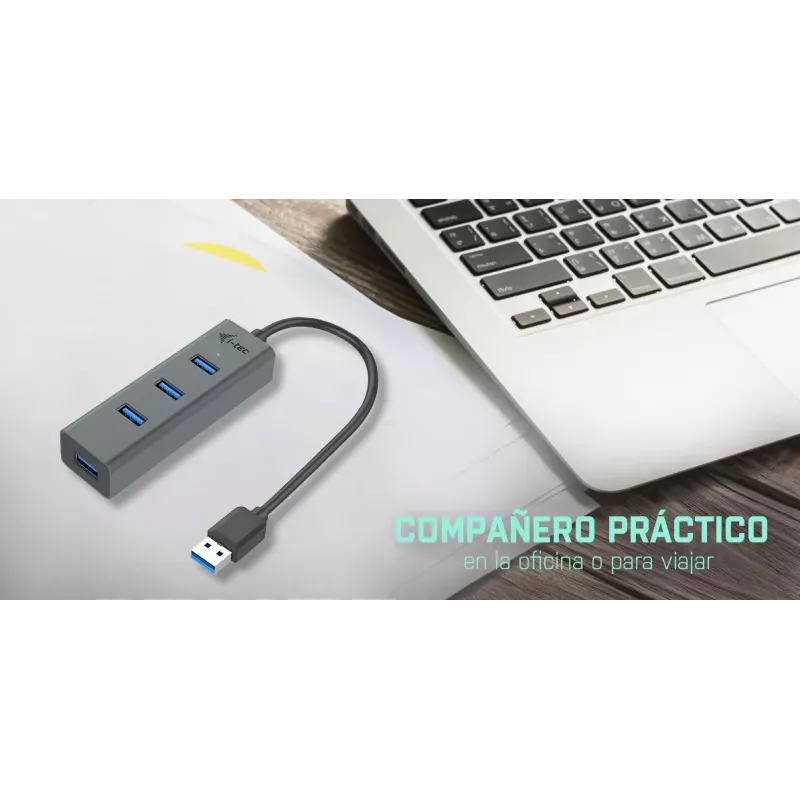 USB Hub i-tec kovový USB 3.0 HUB 4 porty