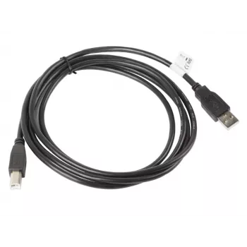 Kábel USB 2.0 LANBERG CA-USBA-10CC-0018-BK — 1,8 m, USB A (konektor samec) na USB B (konektor samec), čierny