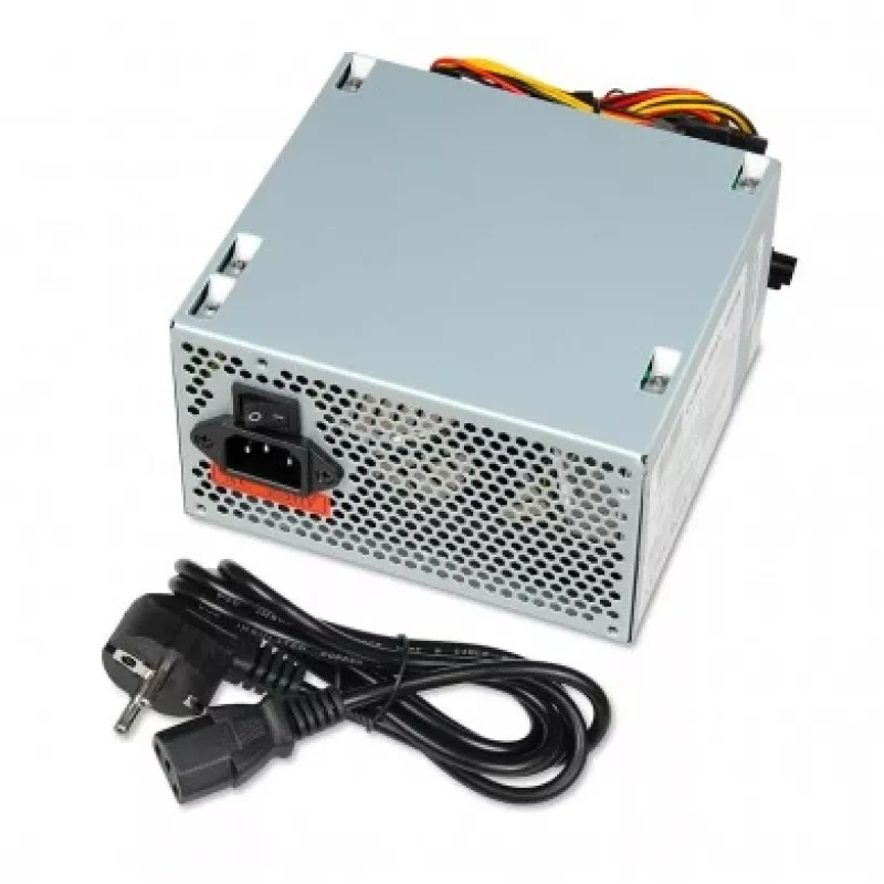 Napájací zdroj ATX IBOX CUBE II 400 W — 20+4-pin, 120 mm ventilátor, strieborný